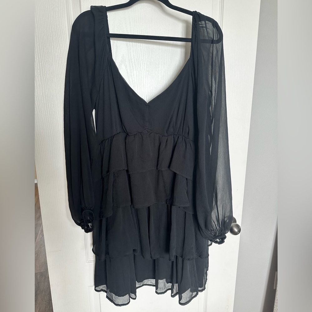 Abercrombie Black Tiered Dress